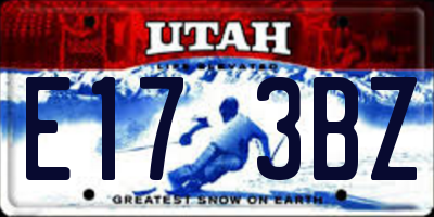 UT license plate E173BZ