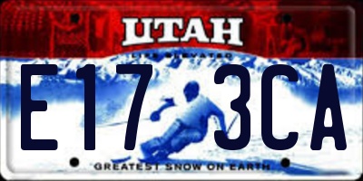 UT license plate E173CA
