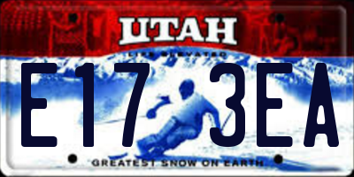 UT license plate E173EA