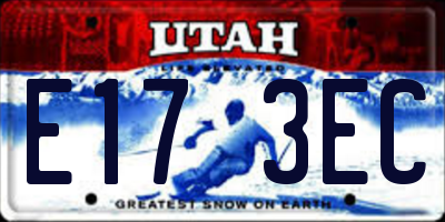 UT license plate E173EC