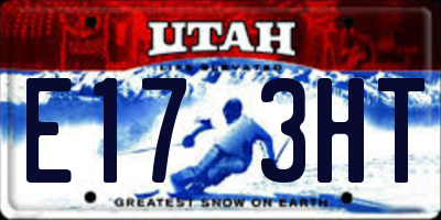 UT license plate E173HT