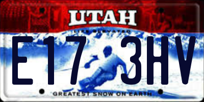UT license plate E173HV