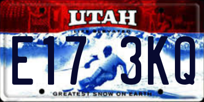 UT license plate E173KQ