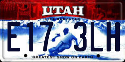 UT license plate E173LH