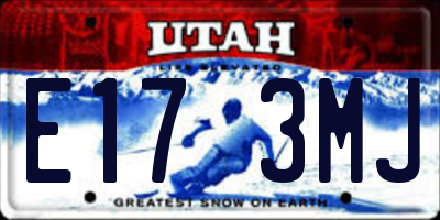 UT license plate E173MJ