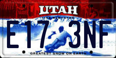 UT license plate E173NF