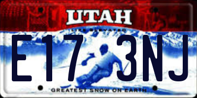 UT license plate E173NJ