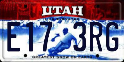 UT license plate E173RG
