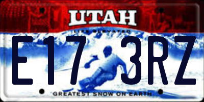 UT license plate E173RZ