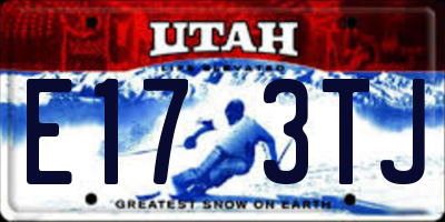 UT license plate E173TJ