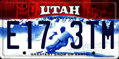UT license plate E173TM