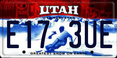 UT license plate E173UE
