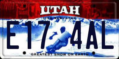 UT license plate E174AL