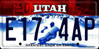 UT license plate E174AP