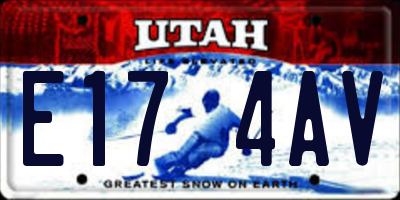 UT license plate E174AV