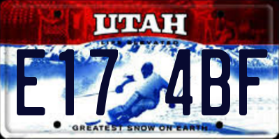 UT license plate E174BF