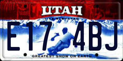 UT license plate E174BJ