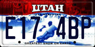 UT license plate E174BP