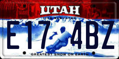 UT license plate E174BZ