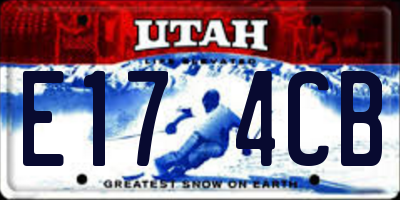 UT license plate E174CB