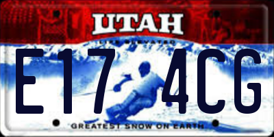 UT license plate E174CG