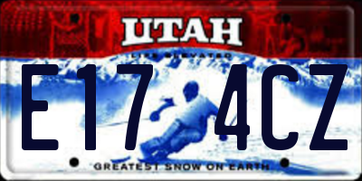 UT license plate E174CZ