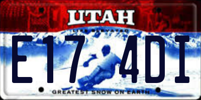 UT license plate E174DI