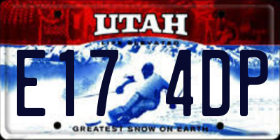 UT license plate E174DP