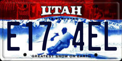 UT license plate E174EL
