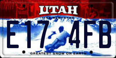 UT license plate E174FB