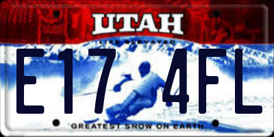 UT license plate E174FL