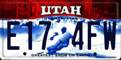 UT license plate E174FW