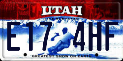 UT license plate E174HF