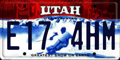 UT license plate E174HM