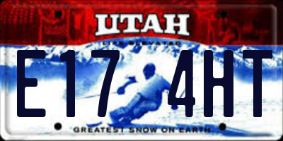 UT license plate E174HT