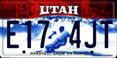 UT license plate E174JT
