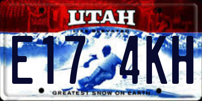 UT license plate E174KH