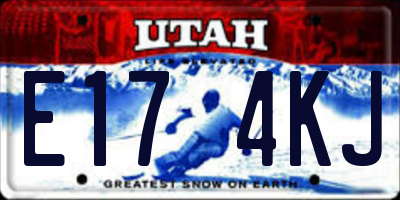 UT license plate E174KJ