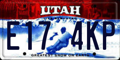 UT license plate E174KP