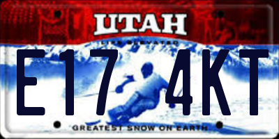 UT license plate E174KT