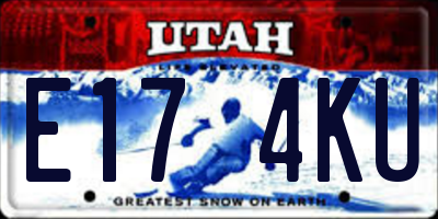 UT license plate E174KU