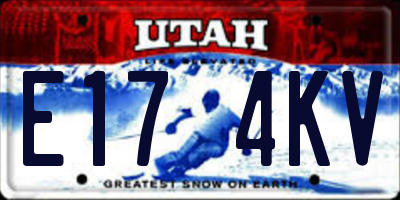 UT license plate E174KV