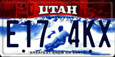 UT license plate E174KX