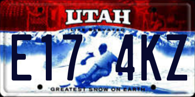 UT license plate E174KZ