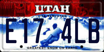 UT license plate E174LB