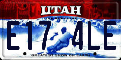 UT license plate E174LE