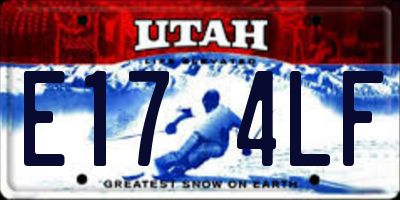 UT license plate E174LF