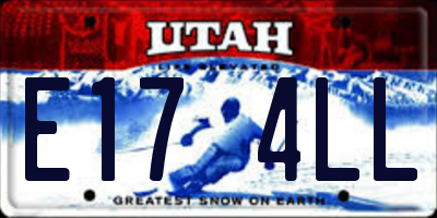 UT license plate E174LL