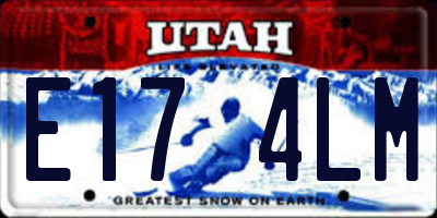 UT license plate E174LM