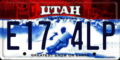UT license plate E174LP